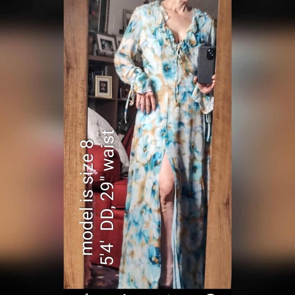 Wisteria Ruffled Maxi Dress Rays for Days - Picture 5 of 5